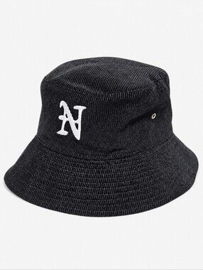 NAHMIAS | Cotton Corduroy Bucket Hat in Black ~ One Size